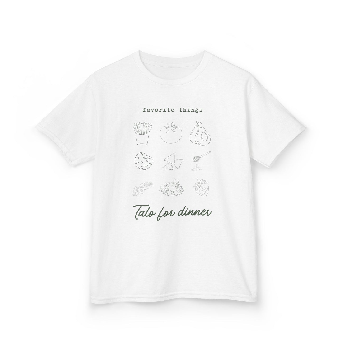 Kids Favorite Things Tee - Cute Graphic T-Shirt for Children, Birthday Gift, Everyday Wear, Party Shirt, Fun Kids Apparel