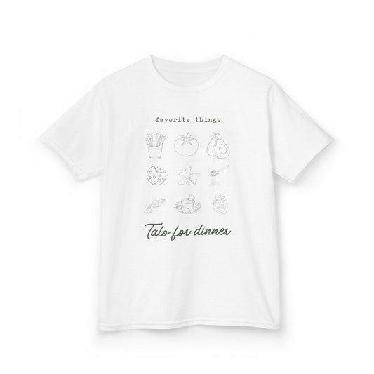 Kids Favorite Things Tee - Cute Graphic T-Shirt for Children, Birthday Gift, Everyday Wear, Party Shirt, Fun Kids Apparel