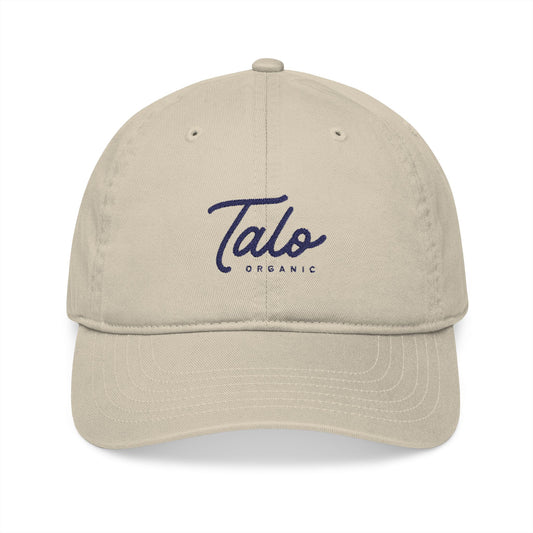 100% Organic Cotton Embroidered Talo Dad Cap